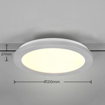 Camillus LED sínlámpa DUOline-hoz, titánium, Ø 26 cm kép