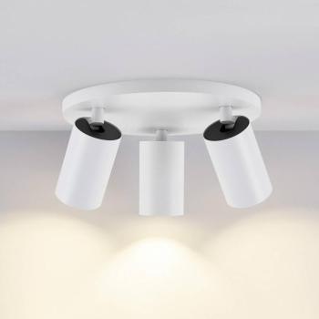 CAN TILT mennyezeti spotlámpa, fehér, Ø 23 cm, 3 izzós, fém, GU10 kép