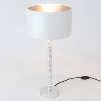 Cancelliere Rotonda asztali lámpa fehér/ezüst 57 cm kép