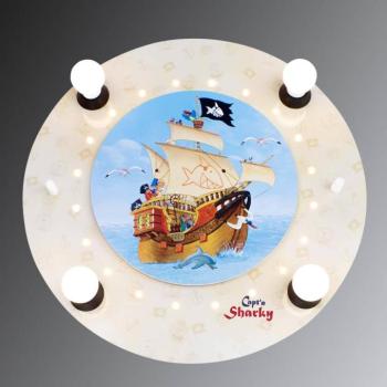 Capt'n Sharky fali lámpa LED fényhatásokkal kép