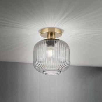 Carneval mennyezeti világítás, füstszürke, Ø 20 cm, üveg, E27 kép