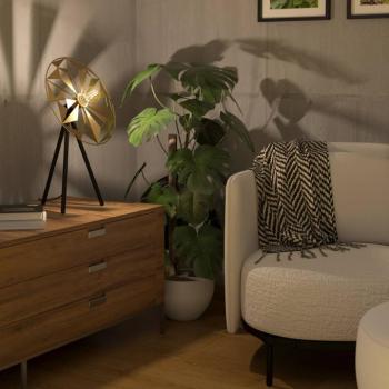 Castanuelo asztali lámpa, fekete/arany kép