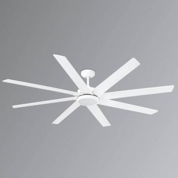 Century 8lapátos LED mennyezeti ventilátor, fehér kép