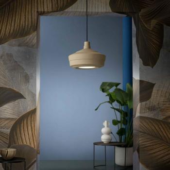 Churuata függőlámpa, kerámia, barna kép