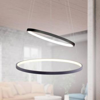Circle LED függőlámpa, antracit, kétlámpás változatban kép