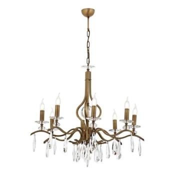  CLASSIC láncra akasztható csillár 8xE14/40W/230V, bronz  kép