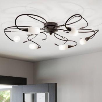 Claudi játékos mennyezeti lámpa, antik barna kép