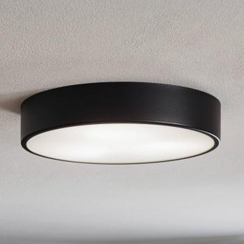 Cleo 400 mennyezeti lámpa, fekete, érzékelő, IP20, Ø 40 cm, fém kép