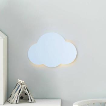 Cloud fali lámpa, kék, acél, indirekt fény, 38 x 27 cm kép