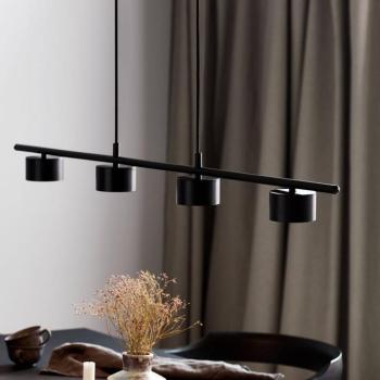 Clyde LED függőlámpa, négy izzós, egyenes kép