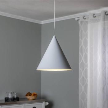 Cono függesztéklámpa, fehér, Ø 32 cm, acél, egylámpás kép