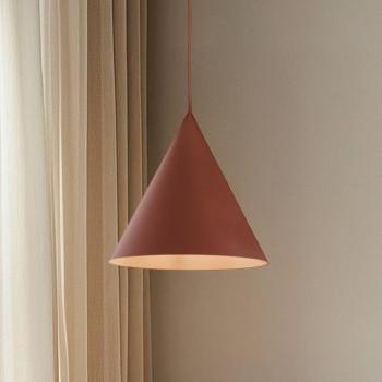 Cono függőlámpa, egylámpás, Ø 25 cm, téglavörös kép