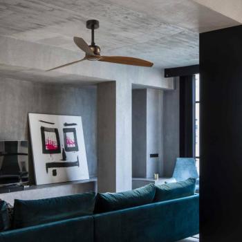Copper mennyezeti ventilátor távirányítóval, diófa kép