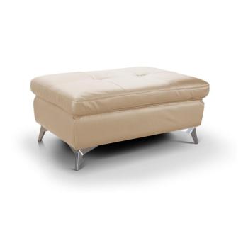 Cotta Bézs SALERNO II bőr puff 66x100 cm méretben  kép