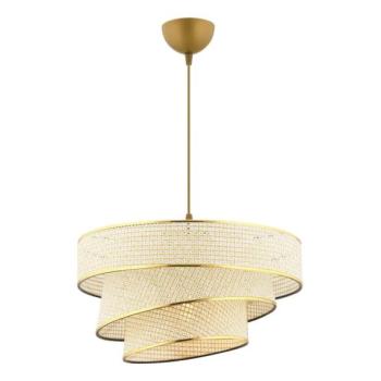  COUPER kábeles függőlámpa 1xE27/60W/230V krémszínű/arany  kép