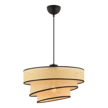  COUPER kábelre szerelt függőlámpa 1xE27/60W/230V bézs/fekete  kép