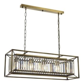  CRYSTALLINE láncos csillár 4xE27/6W/230V, bronz színű  kép