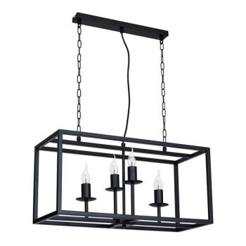  Csillár CARDIFF 4xE14/60W/230V fekete  kép
