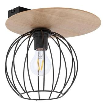  Csillár CYBER 1xE27/60W/230V fa/fekete  kép
