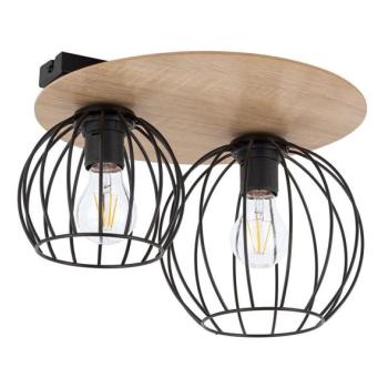  Csillár CYBER 2xE27/60W/230V fa/fekete  kép