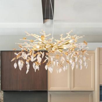 Csillár Danna, arany színű/borostyánszínű/átlátszó, Ø 61 cm kép