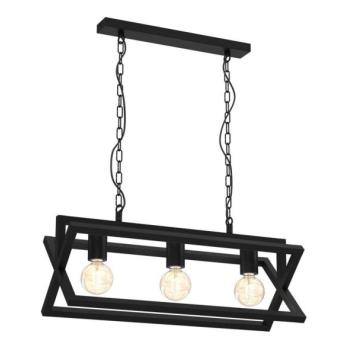  Csillár láncon ARNOLD 3xE27/60W/230V fekete  kép