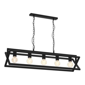  Csillár láncon ARNOLD 5xE27/60W/230V fekete  kép