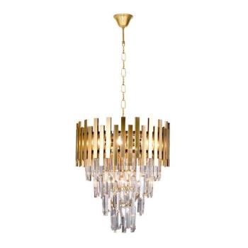  Csillár láncon ASPEN GOLD 9xE14/40W/230V  kép
