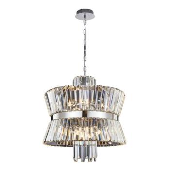  Csillár láncon AURELIA 12xE14/40W/230V króm  kép