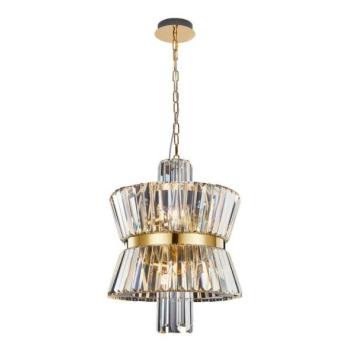  Csillár láncon AURELIA 8xE14/40W/230V arany  kép