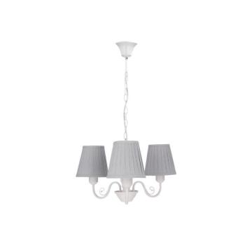  Csillár láncon FIREZ 3xE27/40W/230V fehér/szürke  kép