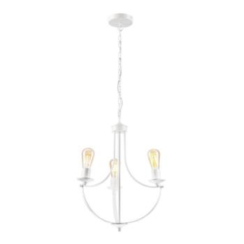  Csillár láncon GINA 3xE27/60W/230V fehér  kép