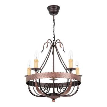  Csillár láncon LOARA 5xE14/60W/230V  kép