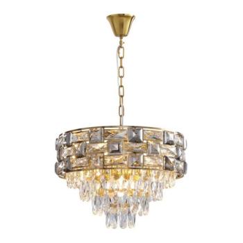  Csillár láncon LUXURIA 9xE14/40W/230V arany  kép
