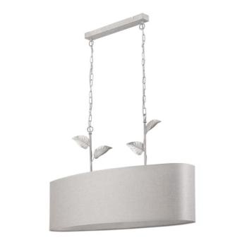  Csillár láncon NOEMI 2xE27/60W/230V ezüst  kép