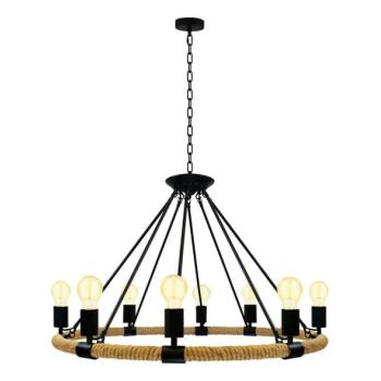  Csillár láncon ROPE ARTHUR 8xE27/20W/230V  kép