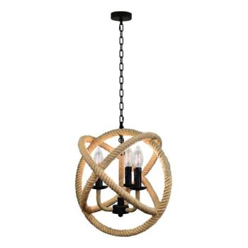  Csillár láncon ROPE GLOBO 3xE14/10W/230V  kép