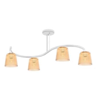 Csillár LUCEA 4xE27/15W/230V fehér/narancssárga  kép