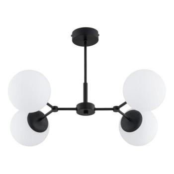  Csillár rúdon FOTON 4xE14/10W/230V fekete  kép