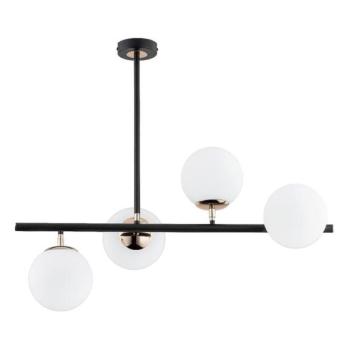  Csillár rúdon  LURO 4xE14/10W/230V fekete  kép
