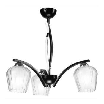  Csillár rúdon PAULA 3xE27/60W/230V fekete  kép