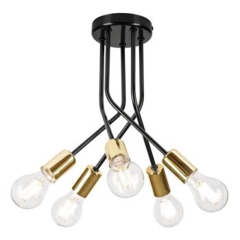  Csillár rúdon PRIYA 5xE27/15W/230V fekete  kép
