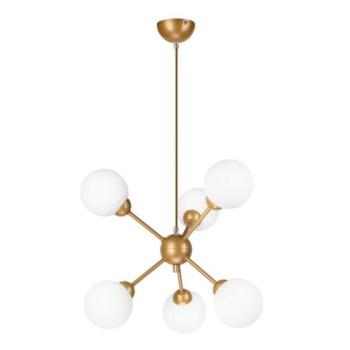  Csillár rúdon RUBBY BALL 6xG9/5W/230V arany  kép