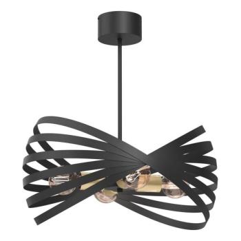  Csillár rúdon  SPARKLE 4xE27/15W/230V fekete/arany  kép