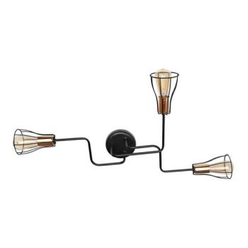  Csillár TUBE II 3xE27/15W/230V fekete  kép