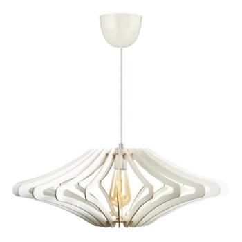  Csillár zsinóron 1xE27/60W/230V fehér átm. 59 cm  kép