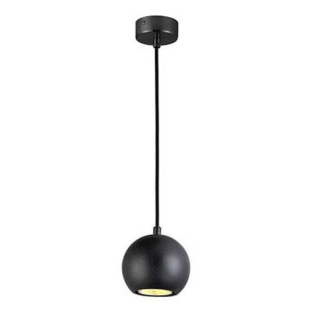  Csillár zsinóron 1xGU10/10W/230V kőris/tömör fa fekete  kép