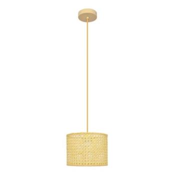  Csillár zsinóron ALBA 1xE27/15W/230V á. 20 cm rattan  kép