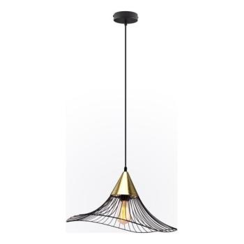  Csillár zsinóron ALURA 1xE27/60W/230V átm. 50 cm fekete  kép