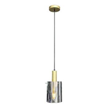  Csillár zsinóron ARCADIA 1xE27/60W/230V átm. 13 cm arany/füstös  kép
